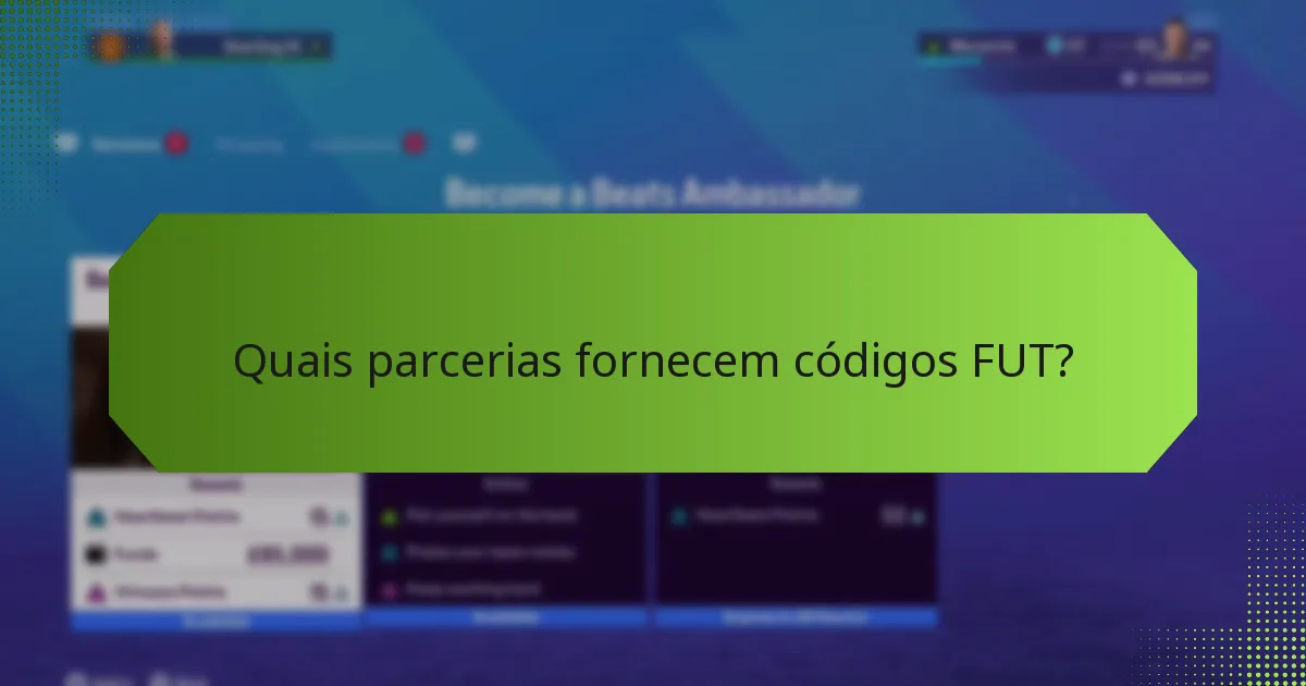 Quais sorteios oferecem códigos FUT?